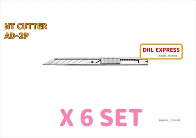 NT CUTTER NT AD-2P PROFESSIONAL CUTTER 30-DEGREE BLADE JAPAN X 6 SET - Image 1 of 3
