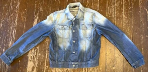 Unique early 2000s DIESEL INDUSTRIES Distressed DENIM Mens L Jacket - Picture 1 of 21