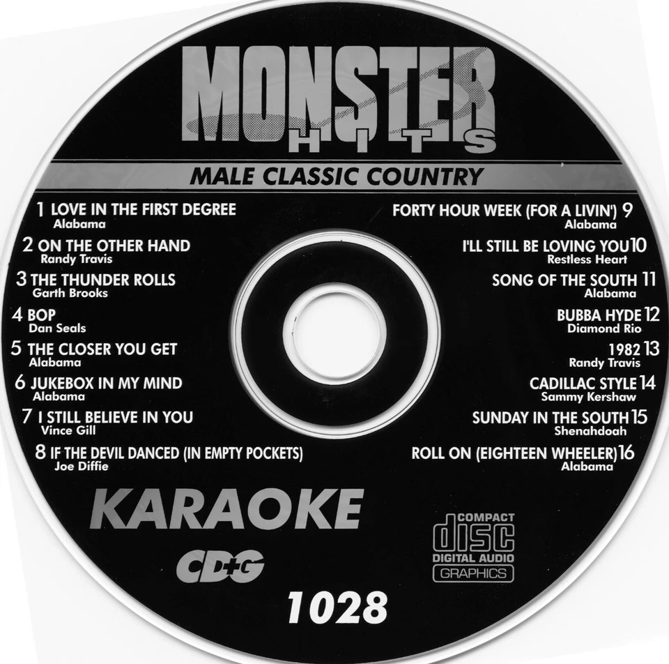 Nuevo CD+G #1028 Randy Travis, Alabama Country Monster Hits clásico masculino Foto 1 de 1