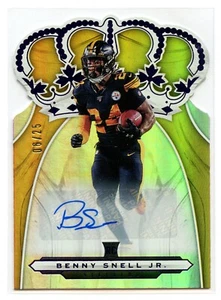 Panini Chronicles Crown Royale Rookie 2019 automático púrpura Benny Snell Jr./25 - Imagen 1 de 2