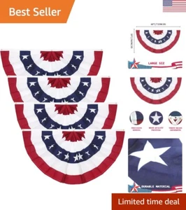 Großes 3x6 Fuß Amerikanisches Wimpel Flagge Set - Ausbleichfest 4er-Pack Design - Bild 1 von 9