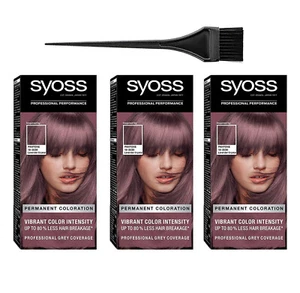 Syoss Crystal Lavender 8-32 Pantone 18-3530 Salon Quality Hair Dye Kit 3-Pack - Picture 1 of 6