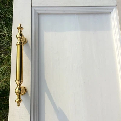 Large Polished Brass Push Handle Bar Handle Like Antique Door Handles Handles - Image 1 of 4