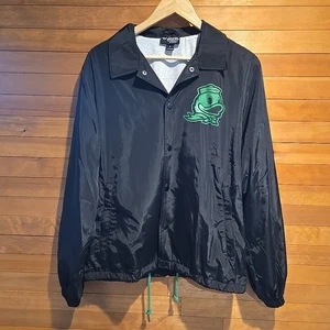 Oregon Ducks Coaches Jacke Herren Small The Wild Collective Druckknopf gefüttert schwarz - Bild 1 von 7