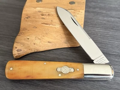 SCHATT & MORGAN США СТАРАЯ КОСТЬ ПЕРВОКЛАССНЫЙ GRAND DADDY BARLOW СКЛАДНОЙ КАРМАННЫЙ НОЖ - Изображение 1 из 4