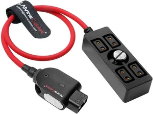 Ultra Soft Smart Dtap Male to 4 Port Dtap Female Splitter Hub Power Cable - Picture 1 of 6