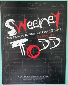 Programma souvenir firmato Patti LuPone Sweeney Todd maggio 2000 New York Philharmonic - Foto 1 di 3
