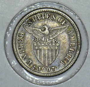 Philippines 1907 Lady Posing 10 Centavos Eagle animal 290875 combine shipping - Picture 1 of 2