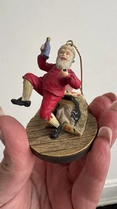 Norman Rockwell Vintage Weihnachtsschmuck "Santa Laughing" - Bild 1 von 6