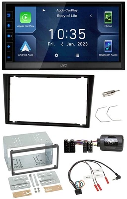 JVC DAB Bluetooth Lenkrad USB 2DIN Autoradio für Opel Corsa C Omega B Agila A sc - Bild 1 von 4