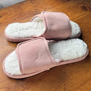 Indoor rutschfeste verstellbare Slide Hausschuhe offene Zehenpartie Größe 10-10,5 - Bild 1 von 6