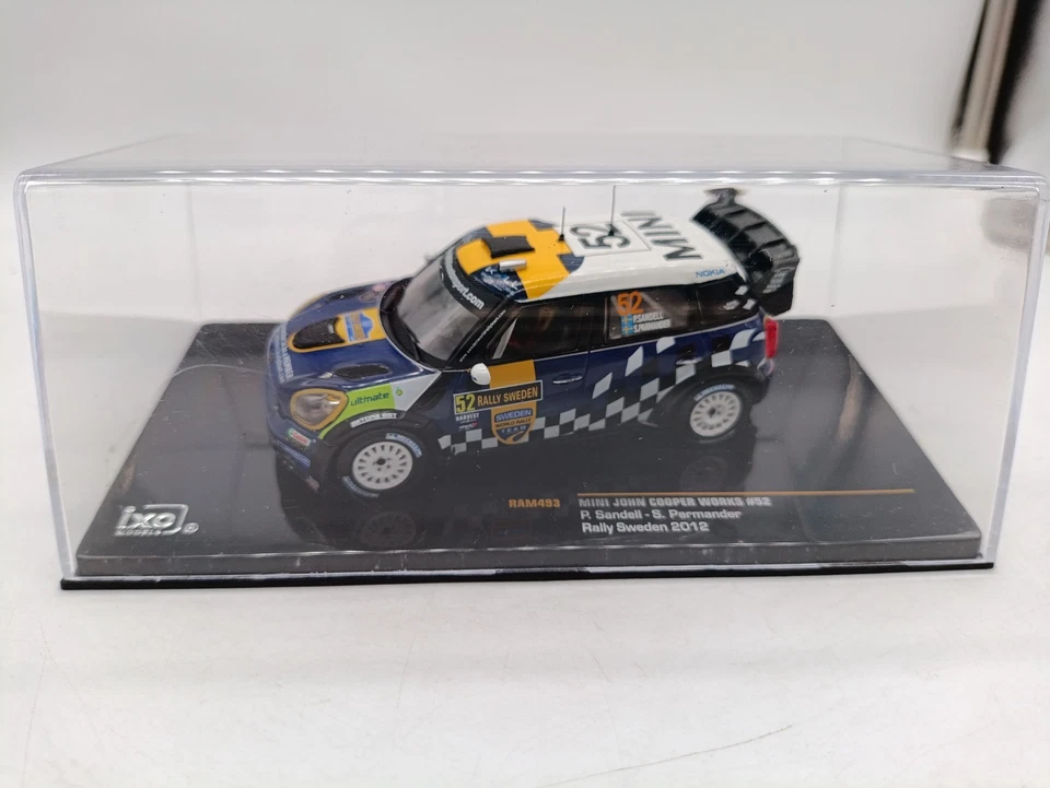 Mini John Cooper Works Wrc Rally Sweden 2012 #52 Sandell 1/43 Ixo Models Ram493 - Immagine 1 di 4