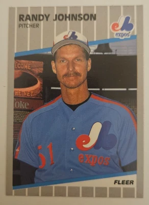 1989 Fleer #381 Randy Johnson RC (Anúncio Marlboro apagado)! - Imagem 1 de 2