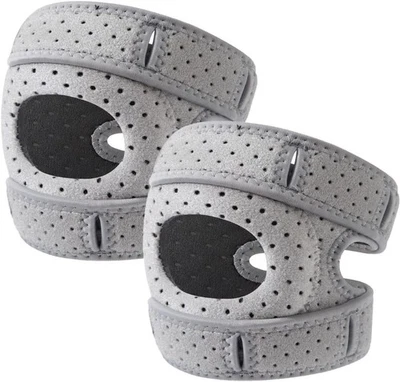 MARKENLOS Wellknee Knee Brace, Wellnee Patellar Pad, 2 Pack Adjustable Patellar Tendon Sup