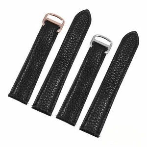 16/17.5/18/19/22/23MM LEATHER WATCH BAND STRAP FOR CARTIER TANK FRANCAISE SOLO - Picture 1 of 7