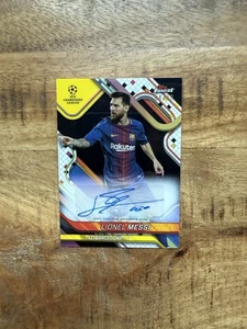 LIONEL MESSI /10 BLACK AUTO 2024-25 Topps Finest UEFA CC  Argentina Autograph - Picture 1 of 2