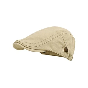 Flat Cap for Men Cotton Flat Irish Cabbie Ivy Gatsby Newsboy Driving Hat Hunt... - Picture 1 of 6