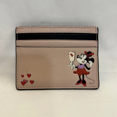 Tarjetero pequeño delgado Kate Spade Disney Minnie Mouse en vitela pálida múltiple Foto 1 de 4