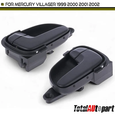 2x Manija de puerta interior gris para Mercury Villager 1999-2002 delantera izquierda y derecha Foto 1 de 4