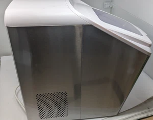 Máquina para hacer hielo de pepitas de encimera Gevi, carcasa de acero inoxidable, blanca - usada - Imagen 1 de 5