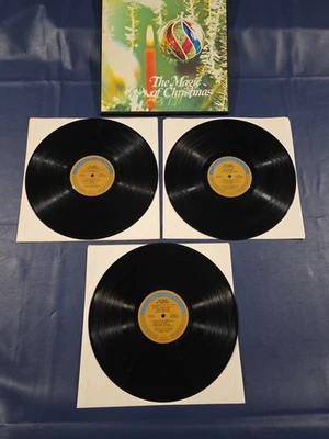 The Magic Of Christmas 3 Album Box Set 1973 Various Artists Excellent Condition  - Image 1 of 4