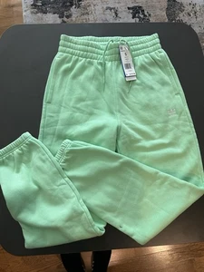 Pantalones de chándal Adidas Originales Essential Fleece - Para mujer - Verde/Blanco, Talla S - Imagen 1 de 8
