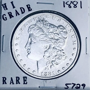 1881 MORGAN SILBER DOLLAR HOHE QUALITÄT ECHTE US-PRÄGEANSTALT SELTENE MÜNZE 5729 - Bild 1 von 3