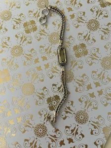 Pulsera artesanal de colección prasiolita de plata de ley 925 cuentas de Bali doble palanca de trigo - Imagen 1 de 6