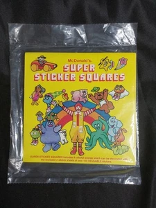 1985 Mcdonalds Super Sticker Squares New Sealed Package  - Picture 1 of 2