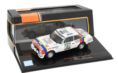 PEUGEOT 504 COUPE V6 #01 2ND RALLYE COSTA D'AVORIO 1978 MAKINEN TODT IXO RAC417B - Immagine 1 di 3