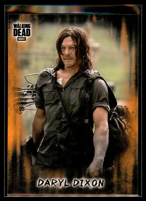 2018 Topps Walking Dead Hunters and the Hunted Orange Parallel #3 Daryl Dixon Foto 1 de 2