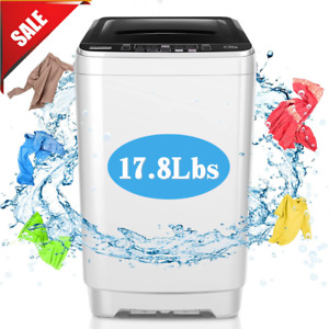 2-in1 Washing Machine 17.8Lbs/16Lbs Fully-automatic Washer w/10 Programs Home A+
