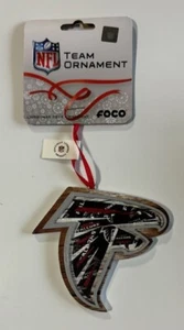 Atlanta Falcons Christmas Tree Holiday Ornament - Raised Logo Mural - Wooden - Picture 1 of 2