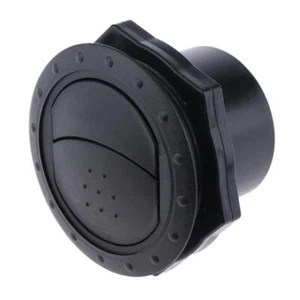 Black RV Marine Yacht Round Air Vent Outlet Grill Cover Ventilation 70x45mm - Picture 1 of 8