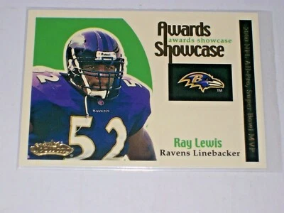 2001 Fleer Showcase Awards Showcase #8 Ray Lewis Baltimore Ravens HOF - Image 1 of 2