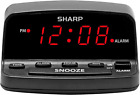 Digital Alarm Clock with Keyboard Style Controls, Battery Back-Up, Easy to Use