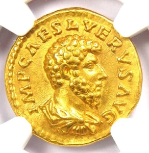 Lucius Verus AV Aureus Gold Roman Coin 161-169 AD - Certified NGC XF (EF) - Picture 1 of 6