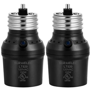 Light Sensor Socket Automatic Dusk To Dawn Light Socket With 360 Sensor Rotation - Picture 1 of 7
