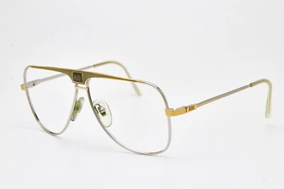 20 世纪 80 年代复古眼镜 RICHARD MICHEL 451 飞行员眼镜 飞行员护目镜 金色 — 第 1/4 张图片