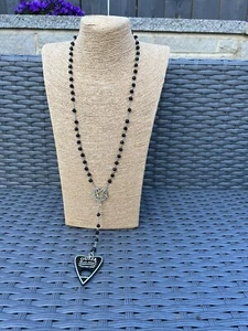Pentagram ouija board planchette rosary necklace - Picture 1 of 5