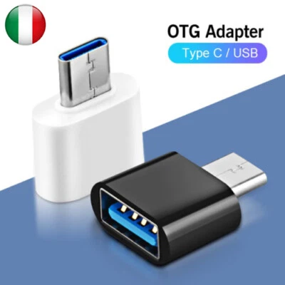 Adattatore OTG da Type C Tipo C maschio a USB 3.0 femmina Smartphone Tablet - Immagine 1 di 4