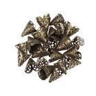  50 Pcs Flower Spacer Beads Metal Caps Jewelry Making Accessories