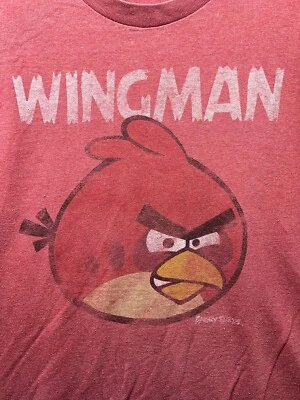 Camisa Angry Birds Para Hombre 2XL Roja Manga Corta Wingman Roja J. Bird Foto 1 de 4