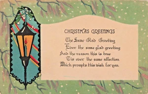 Cartolina ME Kingfield Maine - Auguri di Natale - Antica Vintage c1927 (E6) - Foto 1 di 4