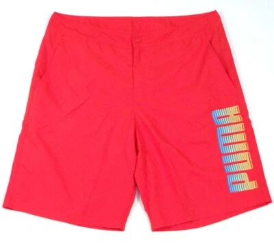 Bañador Puma Signature rojo boardshorts para hombre nuevo con etiquetas Foto 1 de 3