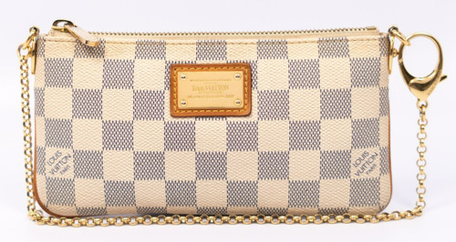 LOUIS VUITTON（LV） Louis Vuitton Milla MM Damier tela azzurra