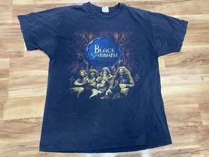Vintage 90s Black Sabbath 1999 Reunion Tour T-Shirt Rock 90s Ozzy Tour Size L - Picture 1 of 5