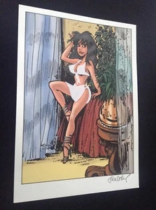 Ex Libris Pin up Walthéry avec sous vetements en relief Flocage ETAT NEUF - Bild 1 von 1