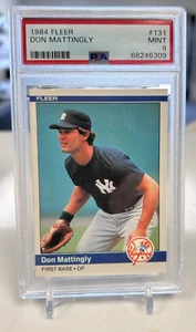 1984 Fleer #131 Don Mattingly New York Yankees RC Rookie PSA 9 MINT - Picture 1 of 2