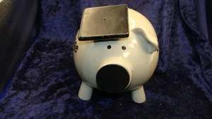 COLLEGE FUND PIGGY BANK~TOO CUTE WITH STOPPER IN NOSE~7”x6”~ EXCELLENT CONDITION - Picture 1 of 6